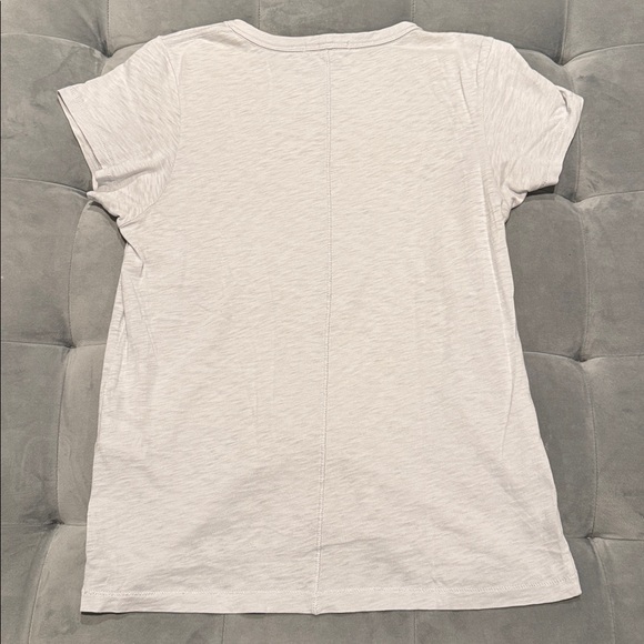 Rag & Bone Soft Heather Gray Blue Short Sleeve Slub Cotton Pima Tee Size Small - Picture 4 of 11